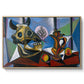 Still Life with Bull's Skull, 1939 - Floater Framed Canvas Print