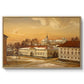 The Riding School at Akershus Castle, 1846 - Floater Framed Canvas Print