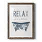 Palm Bath I - Barnwood Framed Art Print