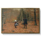 The Woodman and his Children, 1886 - Floater Framed Canvas Print
