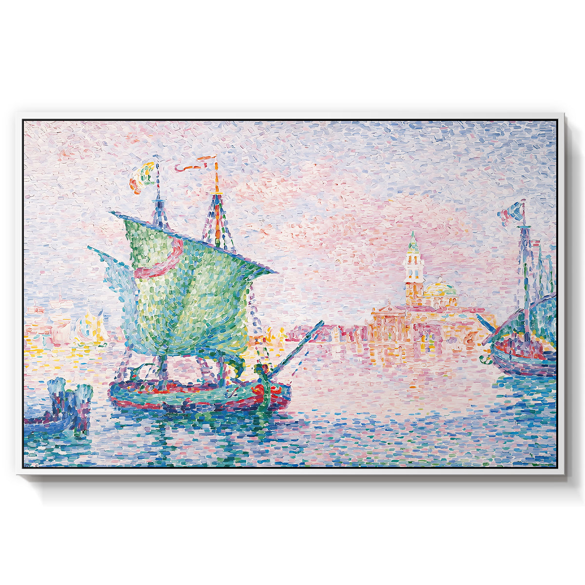 Venice, the Pink Cloud, 1909 - Floater Framed Canvas Print