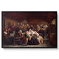 Funeral Feast, 1854 - Floater Framed Canvas Print