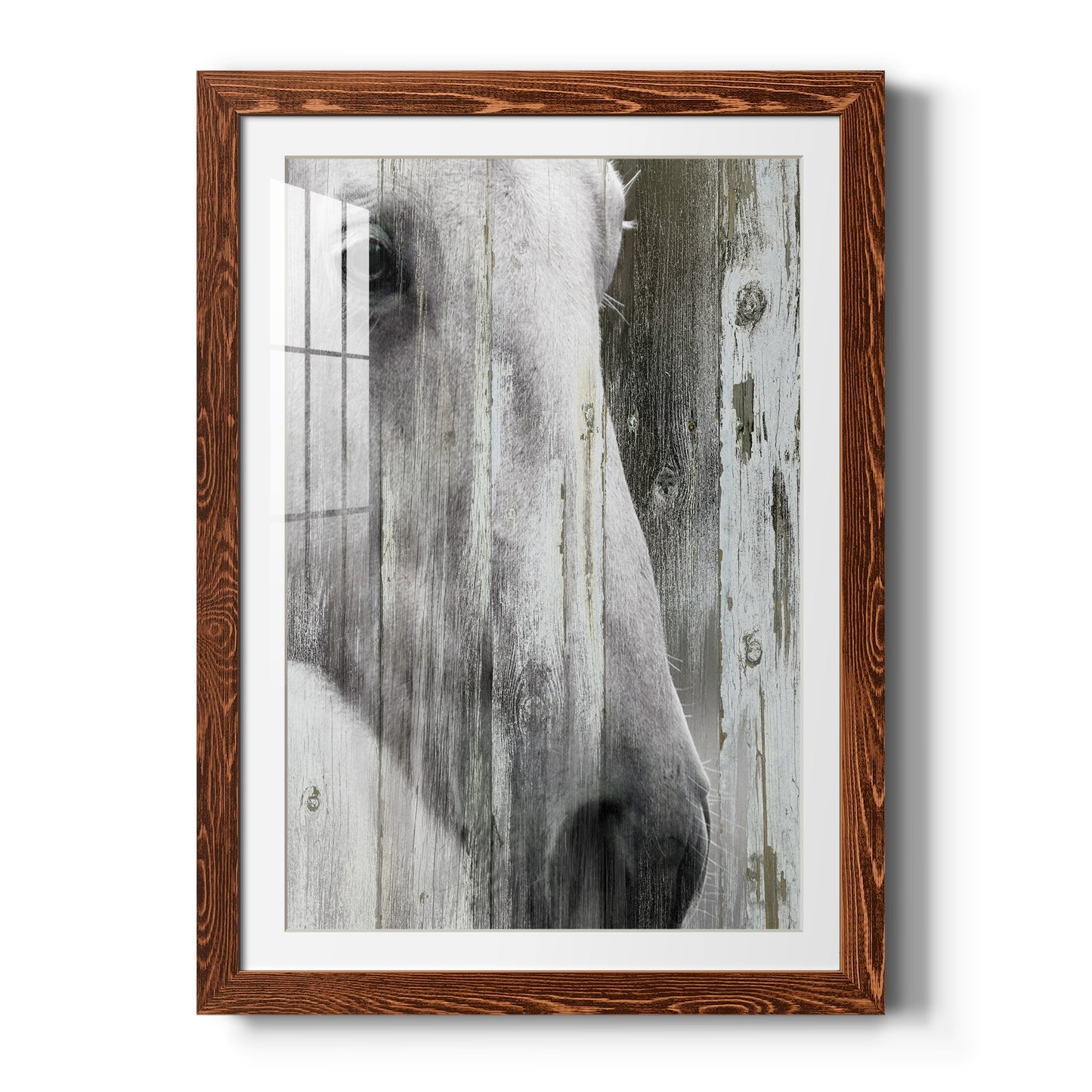 Contemplation - Barnwood Framed Art Print