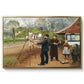 L. A. Ring Painting near Aasum Smithy, 1893 - Floater Framed Canvas Print