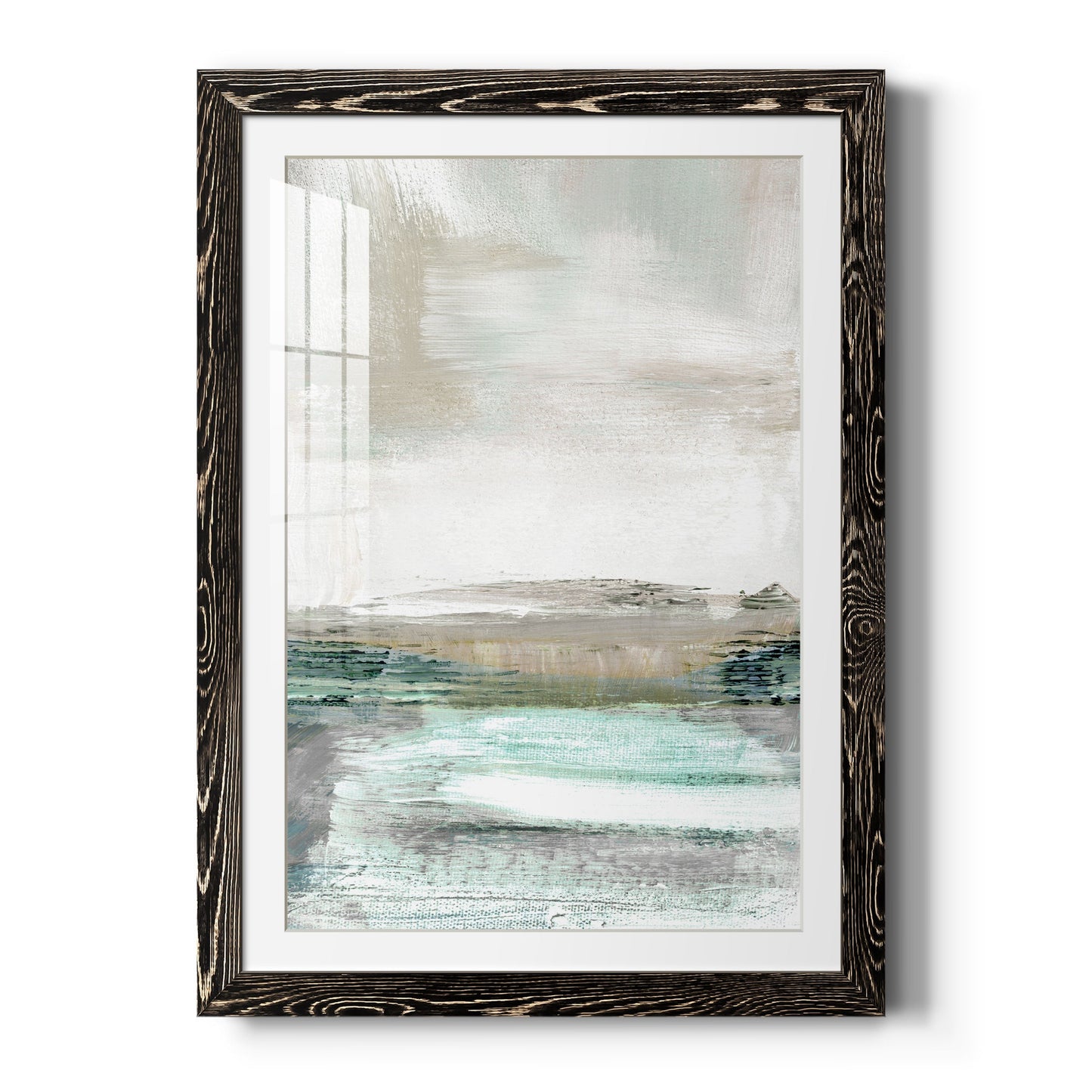 Summer Teal I - Barnwood Framed Art Print