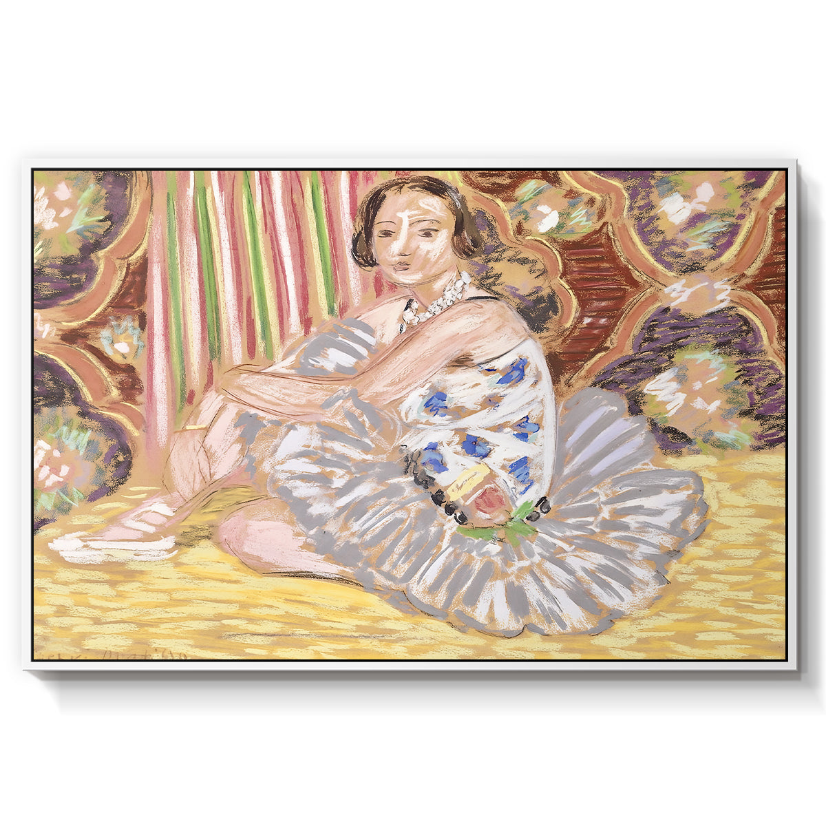 The Dancer (La danseuse), c. 1927 - Floater Framed Canvas Print