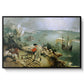 Landscape with the Fall of Icarus, c. 1560 - Floater Framed Canvas Print