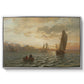 View from the Oslofjord, 1866 - Floater Framed Canvas Print
