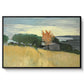 Fields of Wheat in Cagnes, 1918 - Floater Framed Canvas Print
