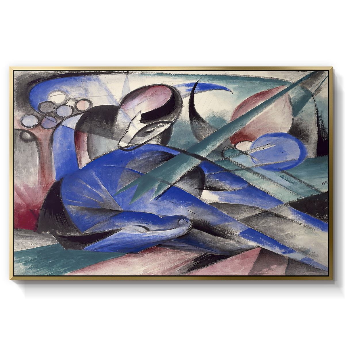 Dreaming Horse, 1913 - Floater Framed Canvas Print