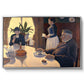 The Dining Room (Breakfast), 1886-1887 - Floater Framed Canvas Print