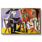 The Painter and His Model, 1963 - Floater Framed Canvas Print