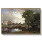Dedham Lock and Mill, c. 1820 - Floater Framed Canvas Print