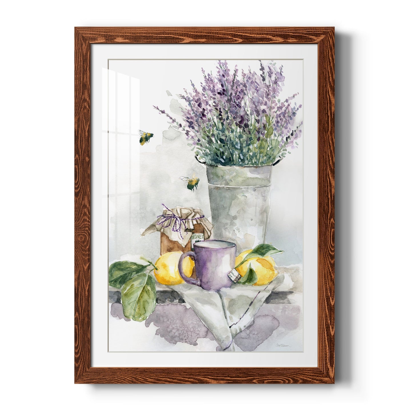 Lavender Lemon and Honey Tea - Barnwood Framed Art Print