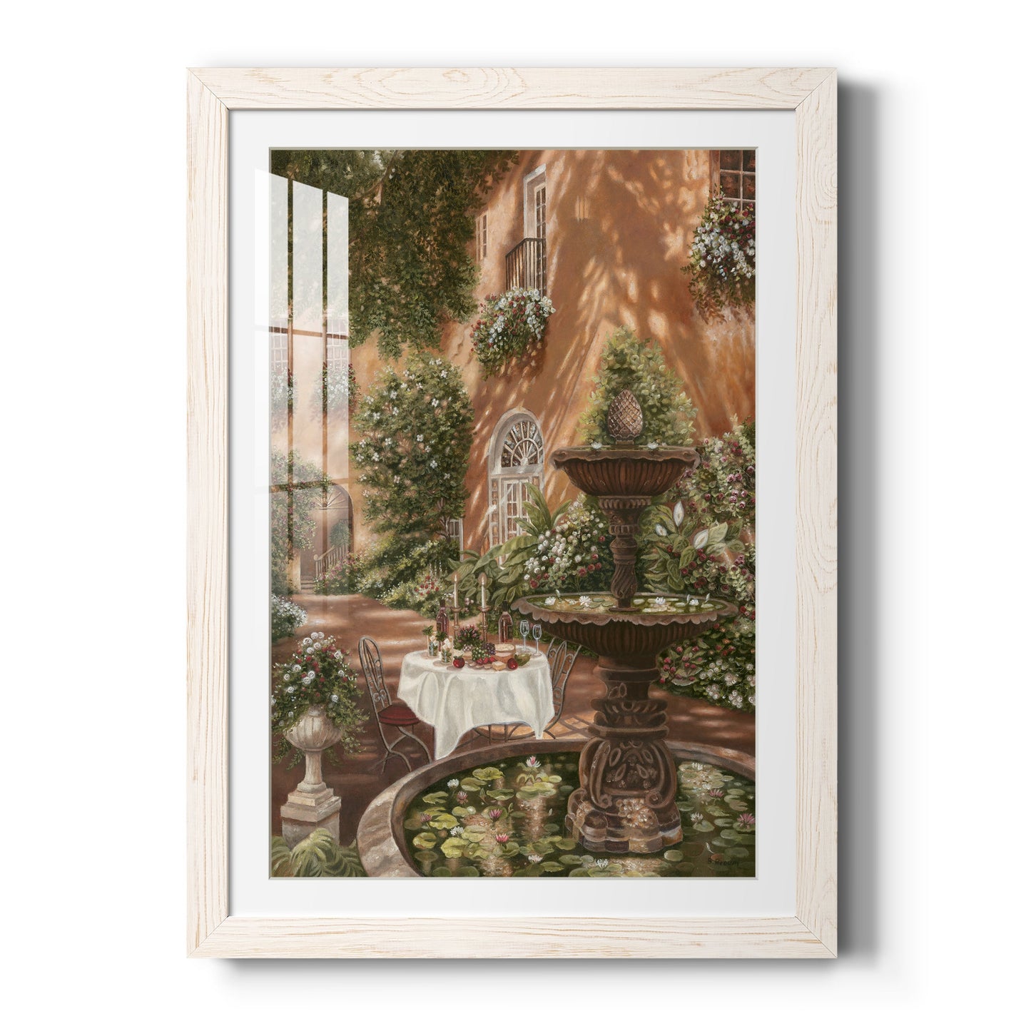 Evening Cocktails II - Premium Framed Print - Distressed Barnwood Frame - Ready to Hang