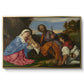 The Holy Family with a Shepherd, c. 1510 - Floater Framed Canvas Print