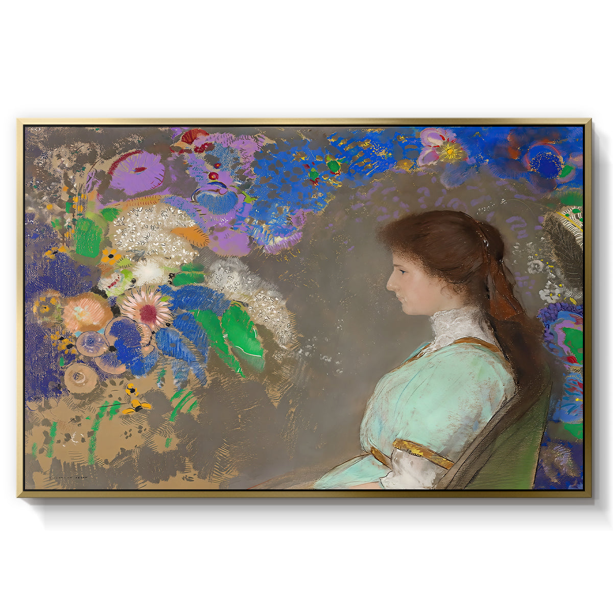 Portrait of Violette Heymann, 1910 - Floater Framed Canvas Print