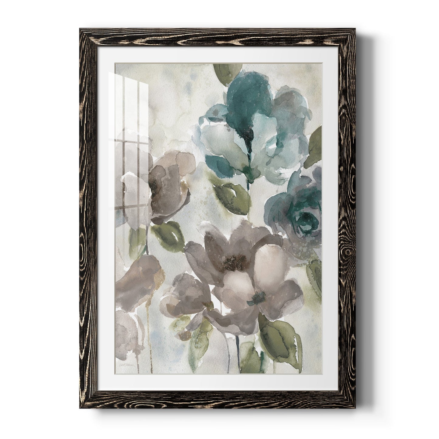 Topaz Garden II - Barnwood Framed Art Print