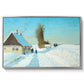 Shoveling Snow on a Beautiful Winter Day, c. 1898 - Floater Framed Canvas Print