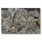 Canvas art print portraying clustered geometric houses forming dense urban landscape with sharp angles, set against a white background