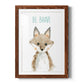 Be Brave Fox - Premium Framed Print - Distressed Barnwood Frame - Ready to Hang