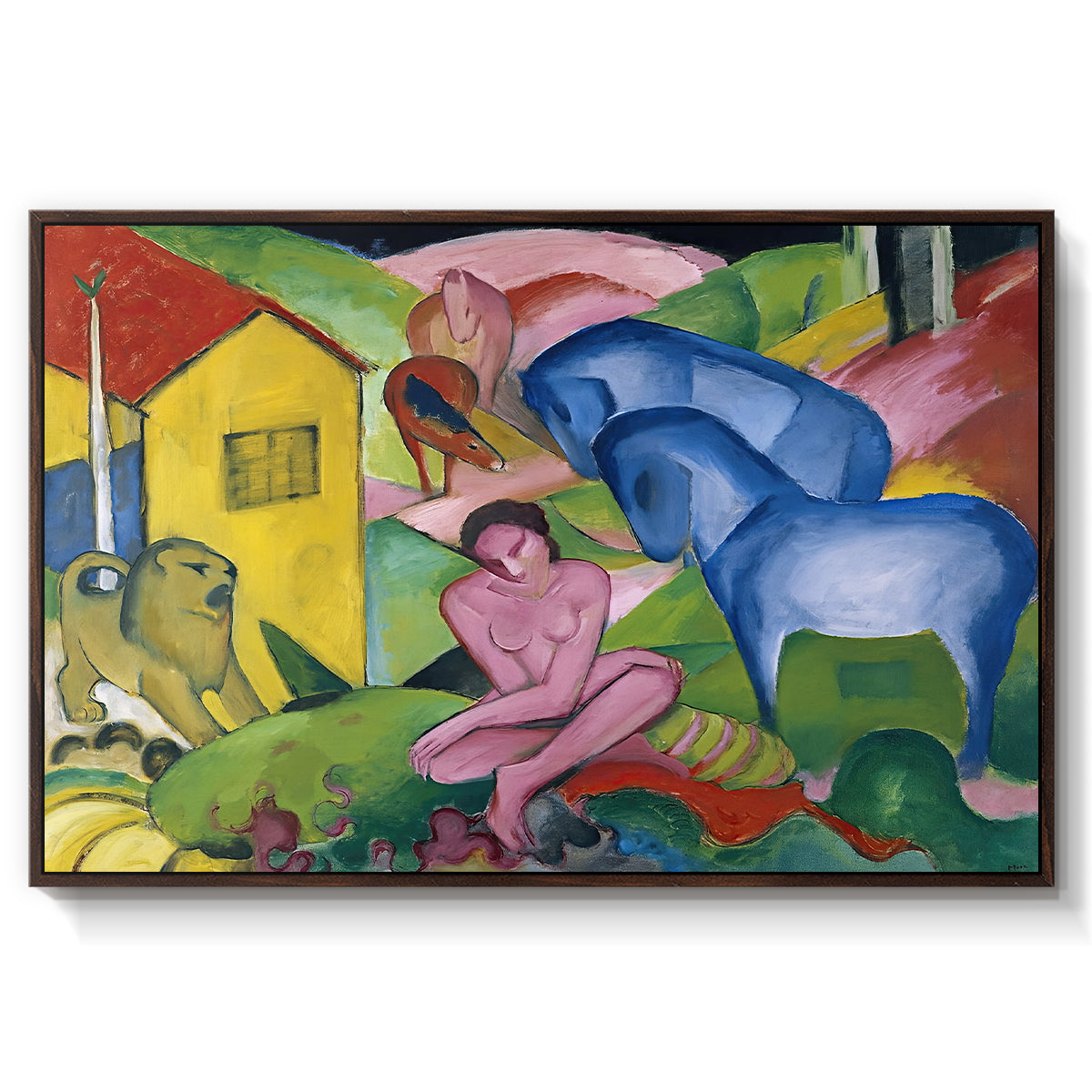 The Dream, 1912 - Floater Framed Canvas Print