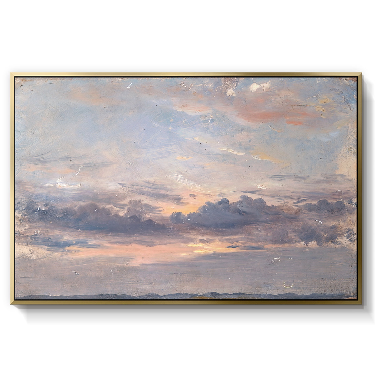 A Cloud Study, Sunset, c. 1821-1822 - Floater Framed Canvas Print