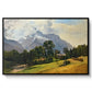 Mountains in Berchtesgaden - Floater Framed Canvas Print