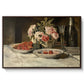 Strawberries and Champagne, c. 1881-1885 - Floater Framed Canvas Print