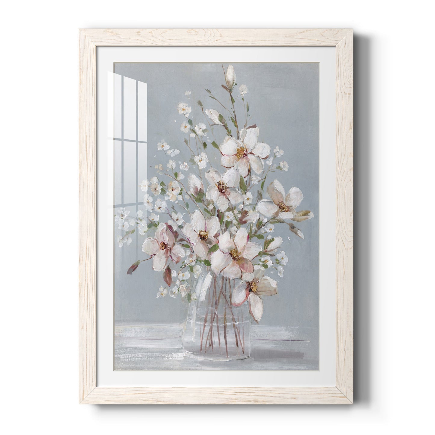 Magnolia Romance - Barnwood Framed Art Print