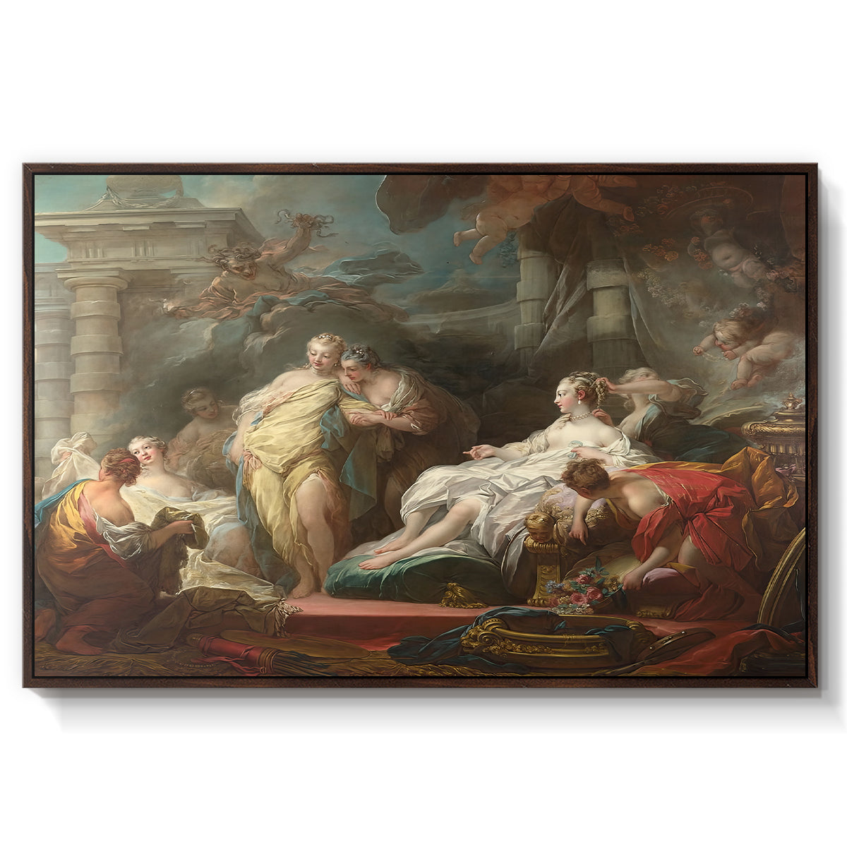 Psyche Showing Her Sisters Her Gifts from Cupid, 1753 - Floater Framed Canvas Print