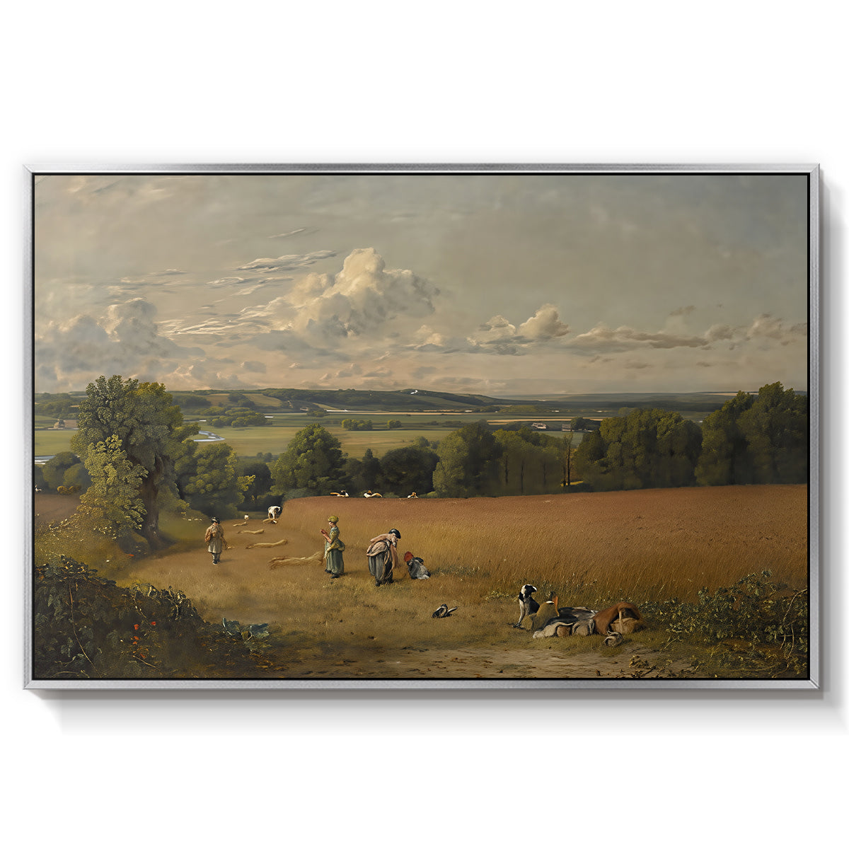 The Wheat Field, 1816 - Floater Framed Canvas Print