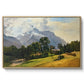 Mountains in Berchtesgaden - Floater Framed Canvas Print