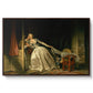 The Stolen Kiss (Le Baiser à la dérobée), c. 1788 - Floater Framed Canvas Print