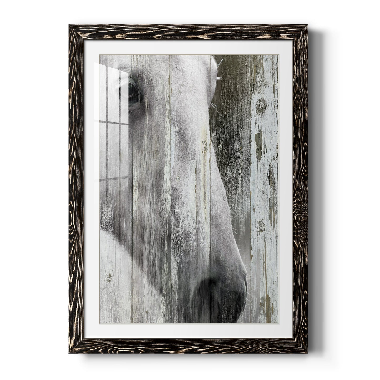 Contemplation - Barnwood Framed Art Print