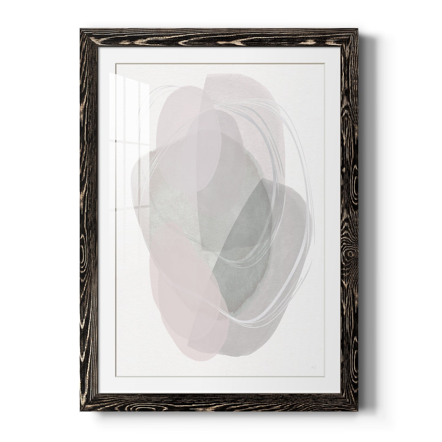 River Jewels II - Barnwood Framed Art Print