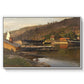 Landingsbrygge Husvik, Drøbak, 1875 - Floater Framed Canvas Print