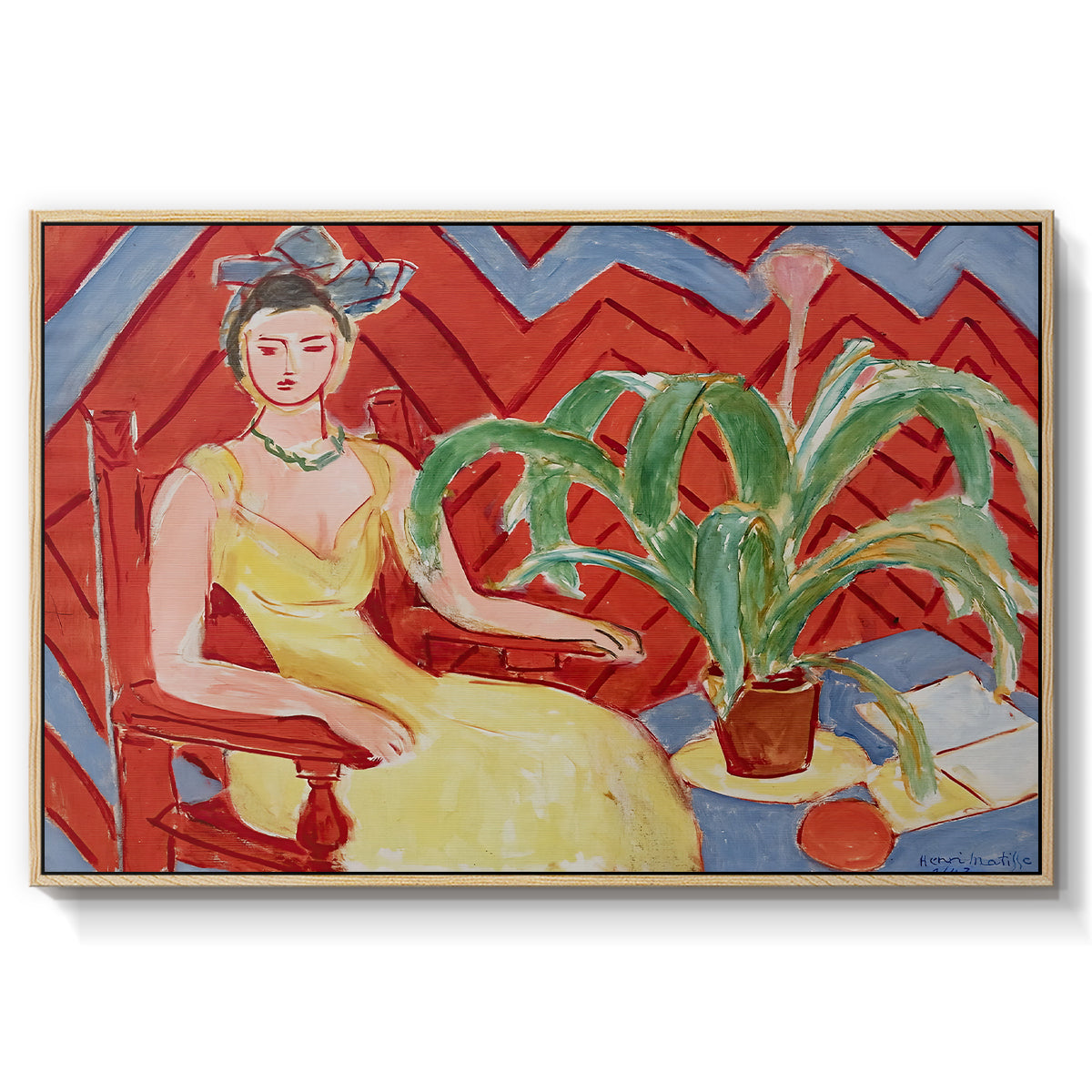 Michaella, 1943 - Floater Framed Canvas Print