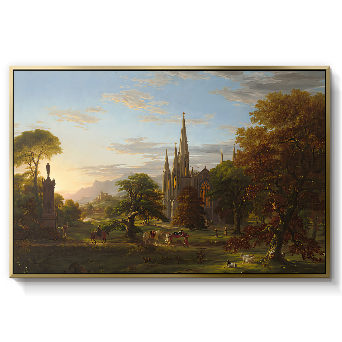 The Return, 1837 - Floater Framed Canvas Print