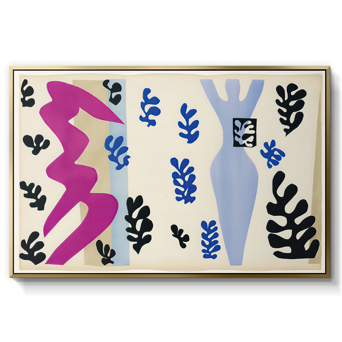 The Knife Thrower (Le lanceur de couteaux), from Jazz, 1947 - Floater Framed Canvas Print