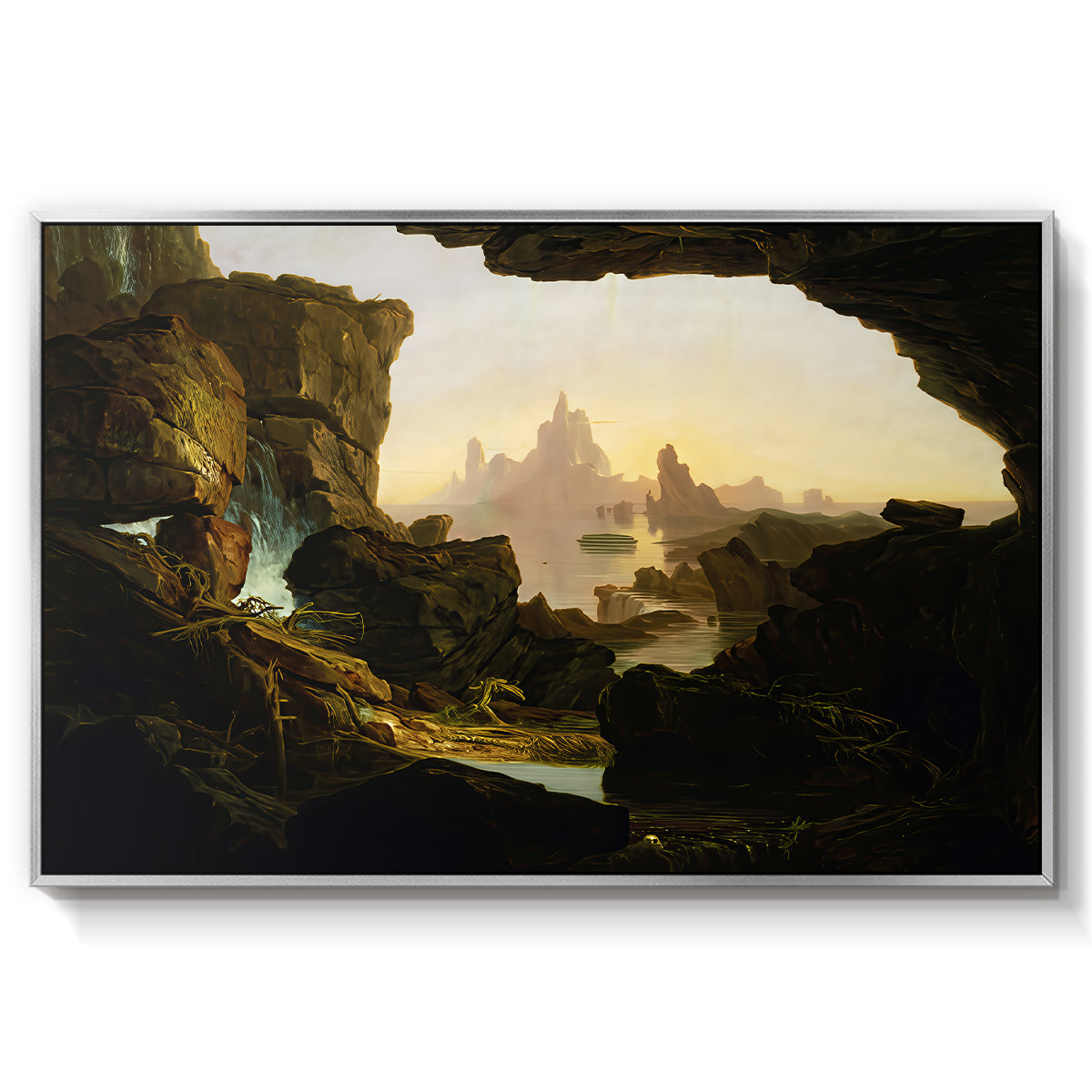 The Subsiding of the Waters of the Deluge, 1829 - Floater Framed Canvas Print