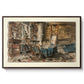 Cabinet de Flaubert à Croisset, 1874 - Floater Framed Canvas Print