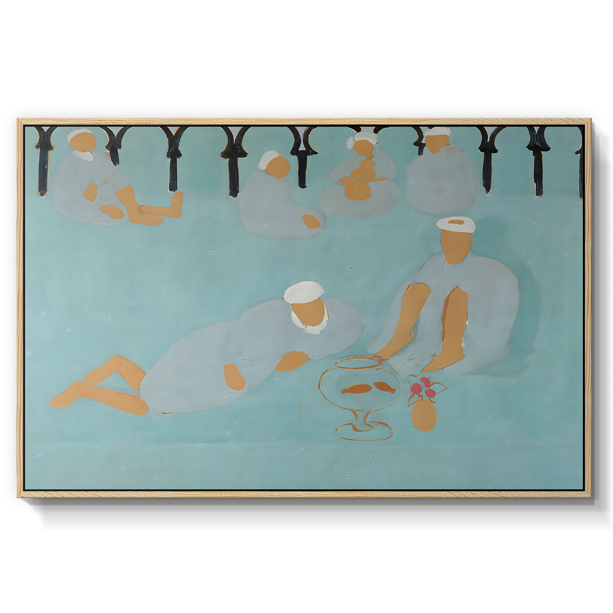 Arab Coffeehouse (Le café Maure), 1913 - Floater Framed Canvas Print