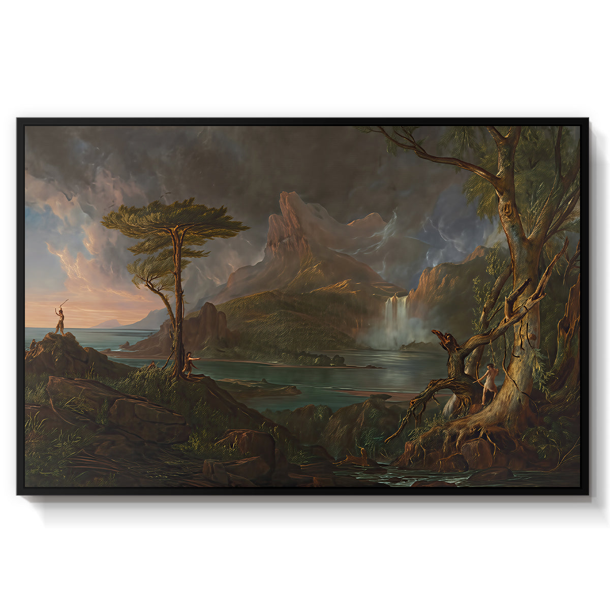 A Wild Scene, 1831-1832 - Floater Framed Canvas Print