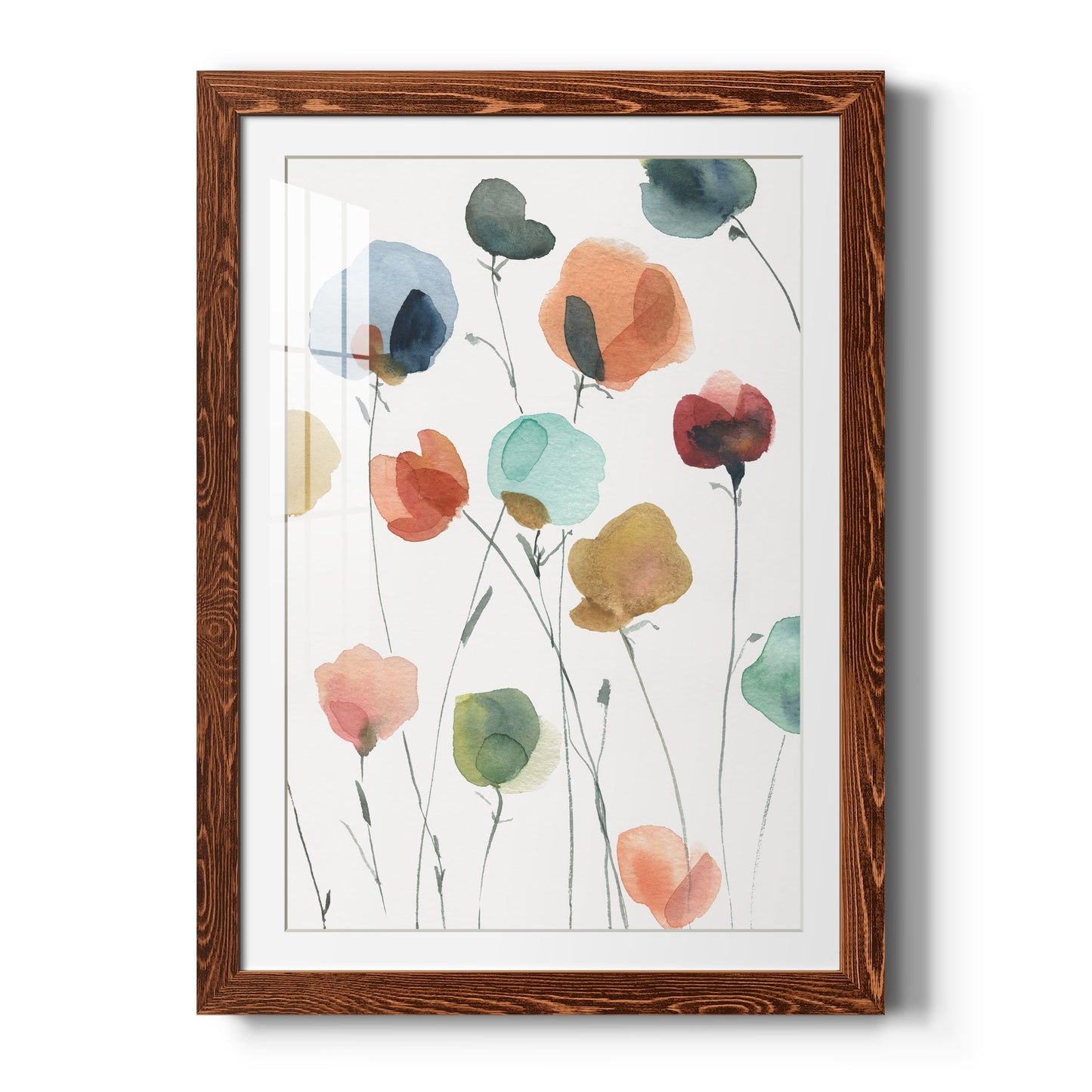 Lollipop Garden II - Premium Framed Print - Distressed Barnwood Frame - Ready to Hang