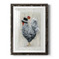 Sunday Best Rooster - Barnwood Framed Art Print