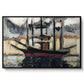 Two Boats Side by Side, Port of Marseilles, c. 1916 - Floater Framed Canvas Print