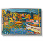 Study for Autumn Landscape with Boats, 1908 - Floater Framed Canvas Print