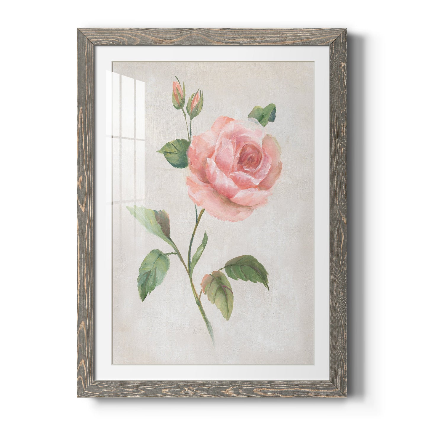 Grandiflora I - Premium Framed Print - Distressed Barnwood Frame - Ready to Hang