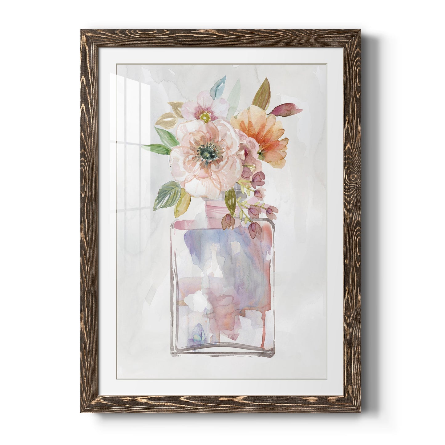 Mini Bouquet II - Barnwood Framed Art Print